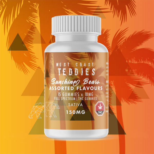 West Coast Teddies – Sunshine Bears – Sativa (150mg) | Hush Cannabis Club Canada