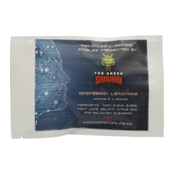The Green Samurai – Shroom Gummies – Raspberry Lemonade – 1g | Hush Cannabis Club Canada