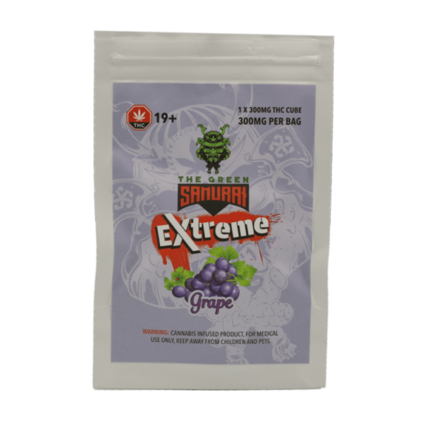 Green Samurai Extreme – Grape Gummy – 300mg THC | Hush Cannabis Club Canada