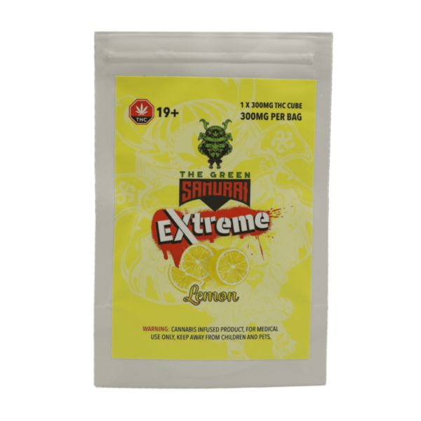 Green Samurai Extreme – Lemon Gummy – 300mg THC | Hush Cannabis Club Canada