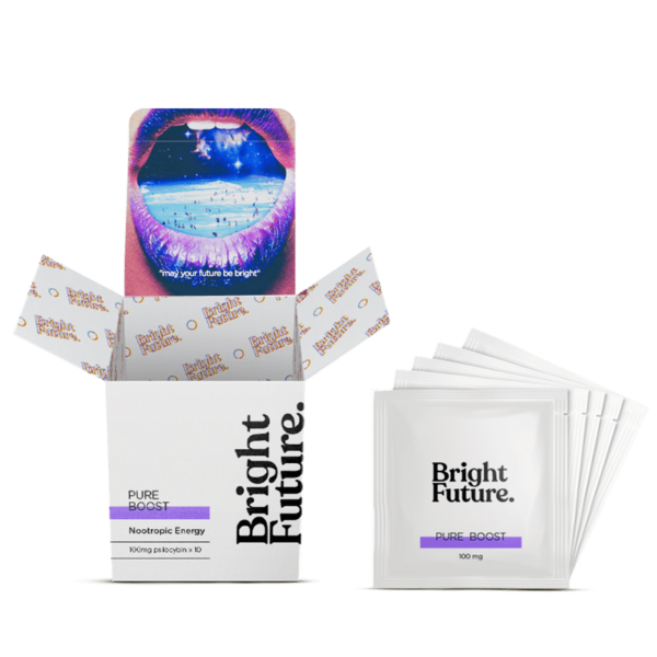 Bright Future – Nootropic Energy Drink – Pure Boost – 100mg | Hush Cannabis Club Canada
