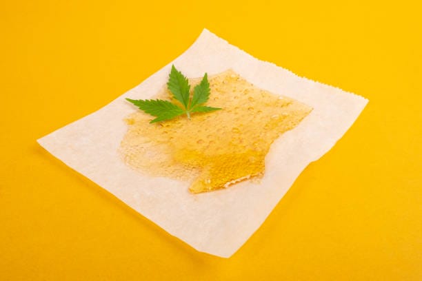 marijuana resin concentrate, yellow amber color cannabis wax | Hush Cannabis Club Canada